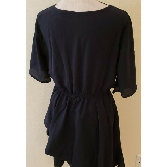 Alaster Queen Womens Casual Chiffon Asymmetrical - Picture 4 of 5